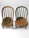 antique Windsor chair pair