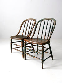 antique Windsor chair pair