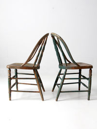 antique Windsor chair pair