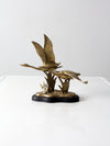 vintage brass birds sculpture