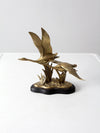vintage brass birds sculpture