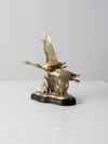 vintage brass birds sculpture