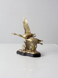 vintage brass birds sculpture