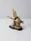 vintage brass birds sculpture