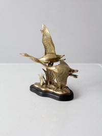 vintage brass birds sculpture