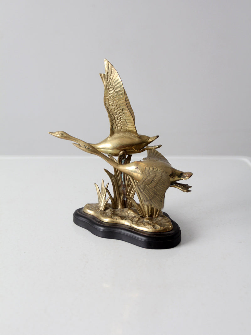 vintage brass birds sculpture