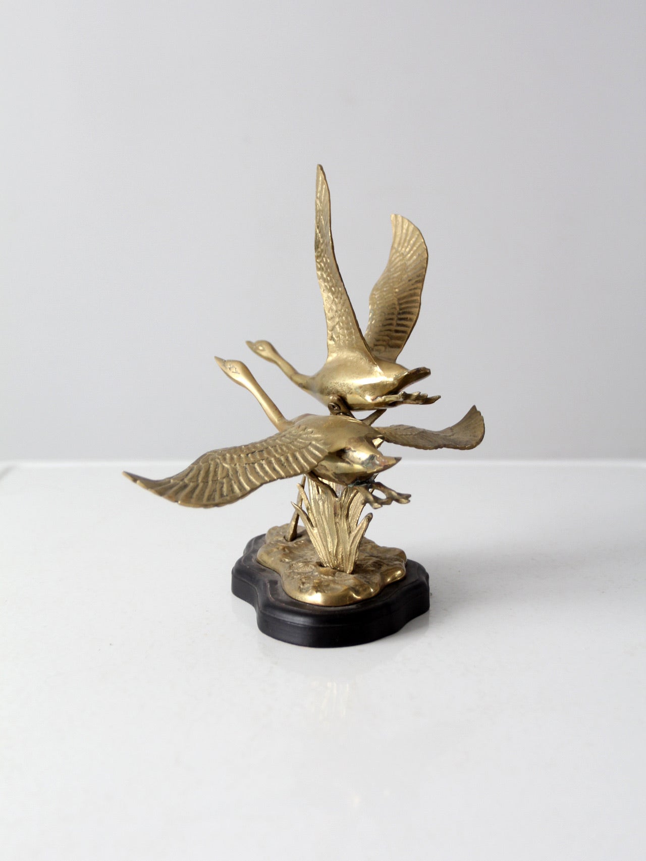 vintage brass birds sculpture