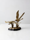 vintage brass birds sculpture