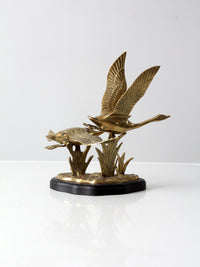 vintage brass birds sculpture