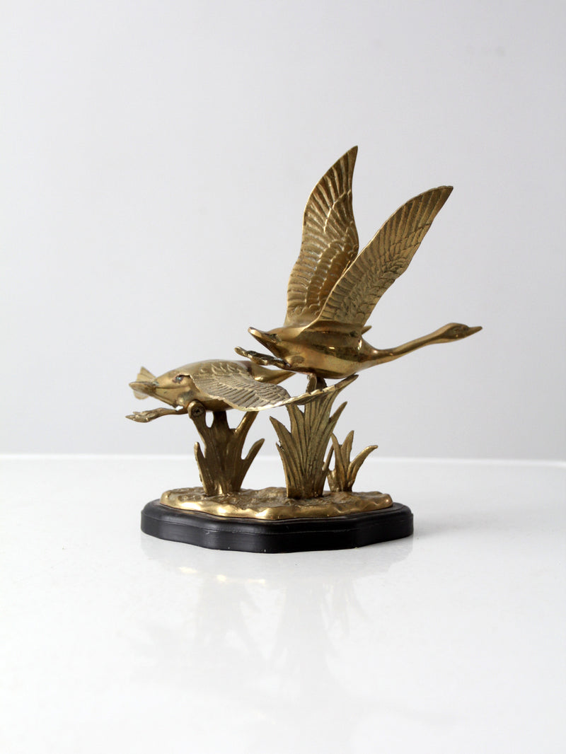 vintage brass birds sculpture