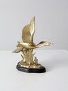 vintage brass birds sculpture