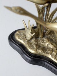 vintage brass birds sculpture