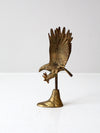 vintage brass eagle statue