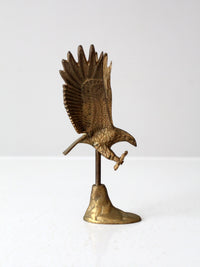 vintage brass eagle statue