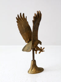 vintage brass eagle statue