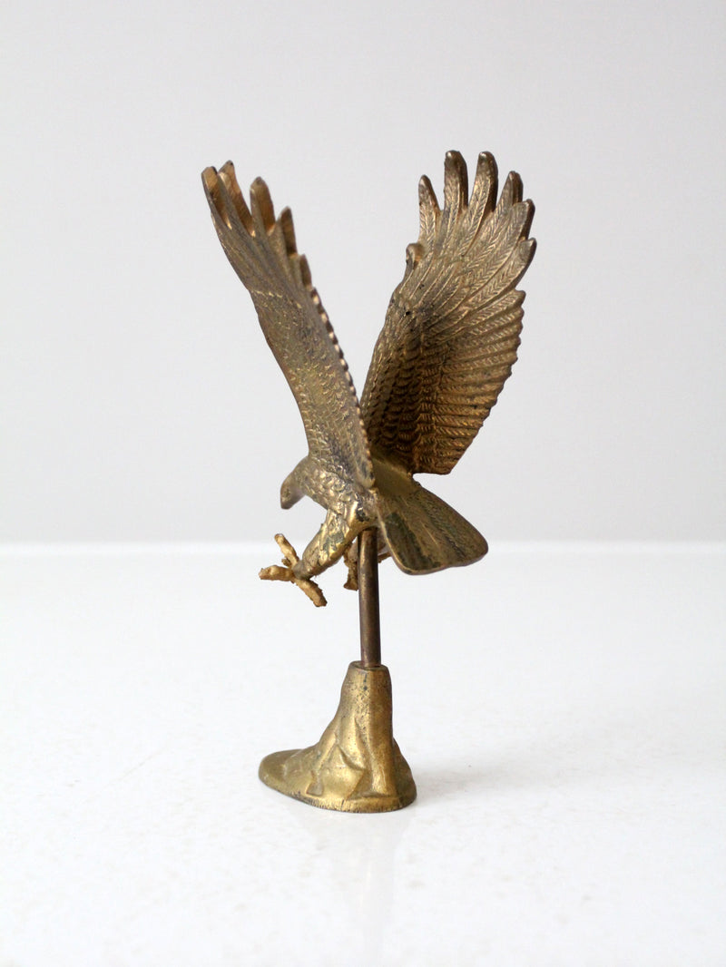 vintage brass eagle statue