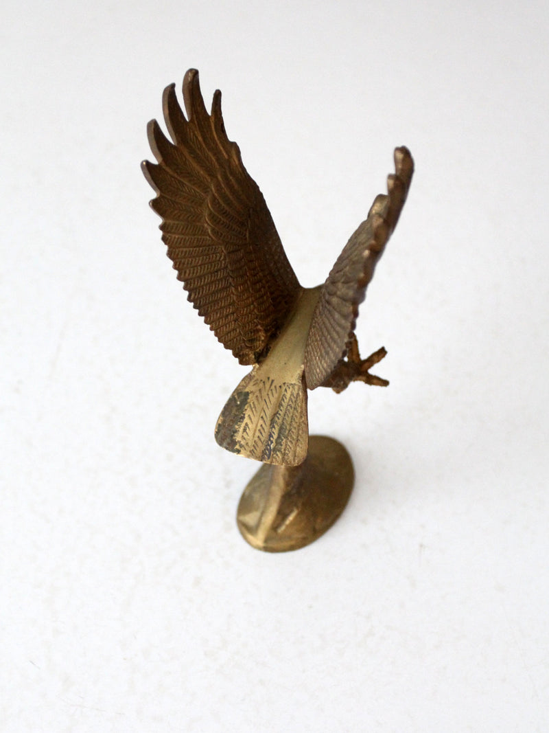 vintage brass eagle statue