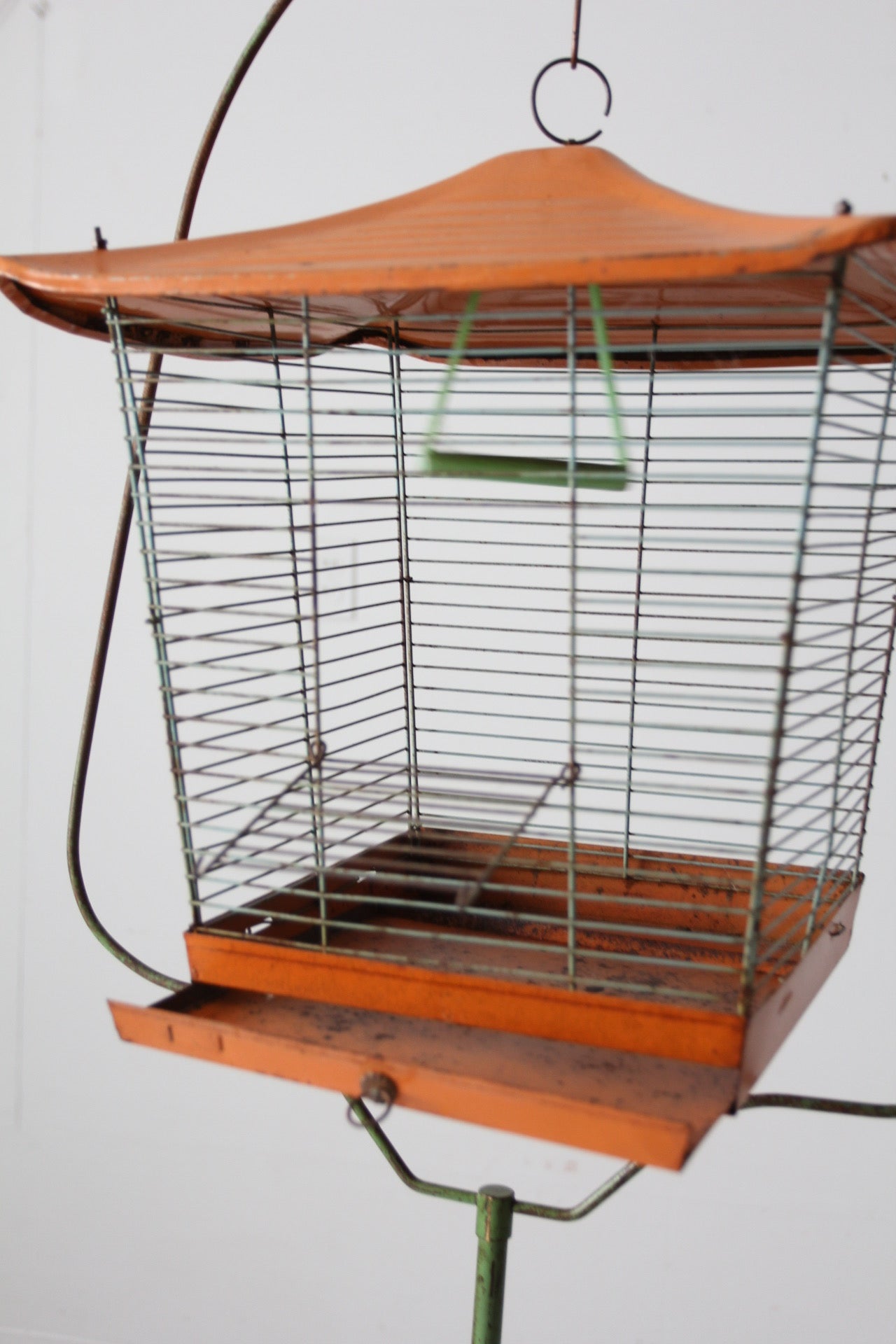 mid-century bird cage