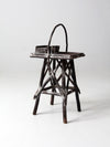 antique Adirondack side table
