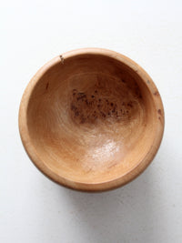 vintage burl wood bowl