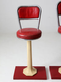 antique soda fountain counter stools set of 3