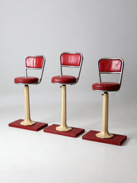 antique soda fountain counter stools set of 3