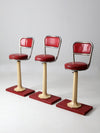 antique soda fountain counter stools set of 3