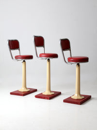 antique soda fountain counter stools set of 3