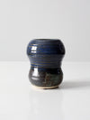 vintage studio pottery blue vase