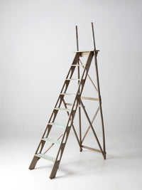 antique wooden ladder