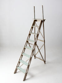 antique wooden ladder