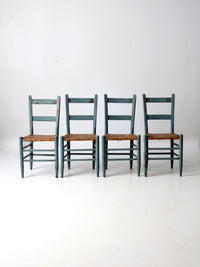 antique woven seat chairs set of 4