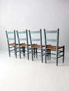 antique woven seat chairs set of 4