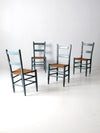 antique woven seat chairs set of 4