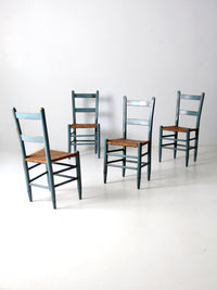 antique woven seat chairs set of 4