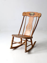 antique painted rocking chair