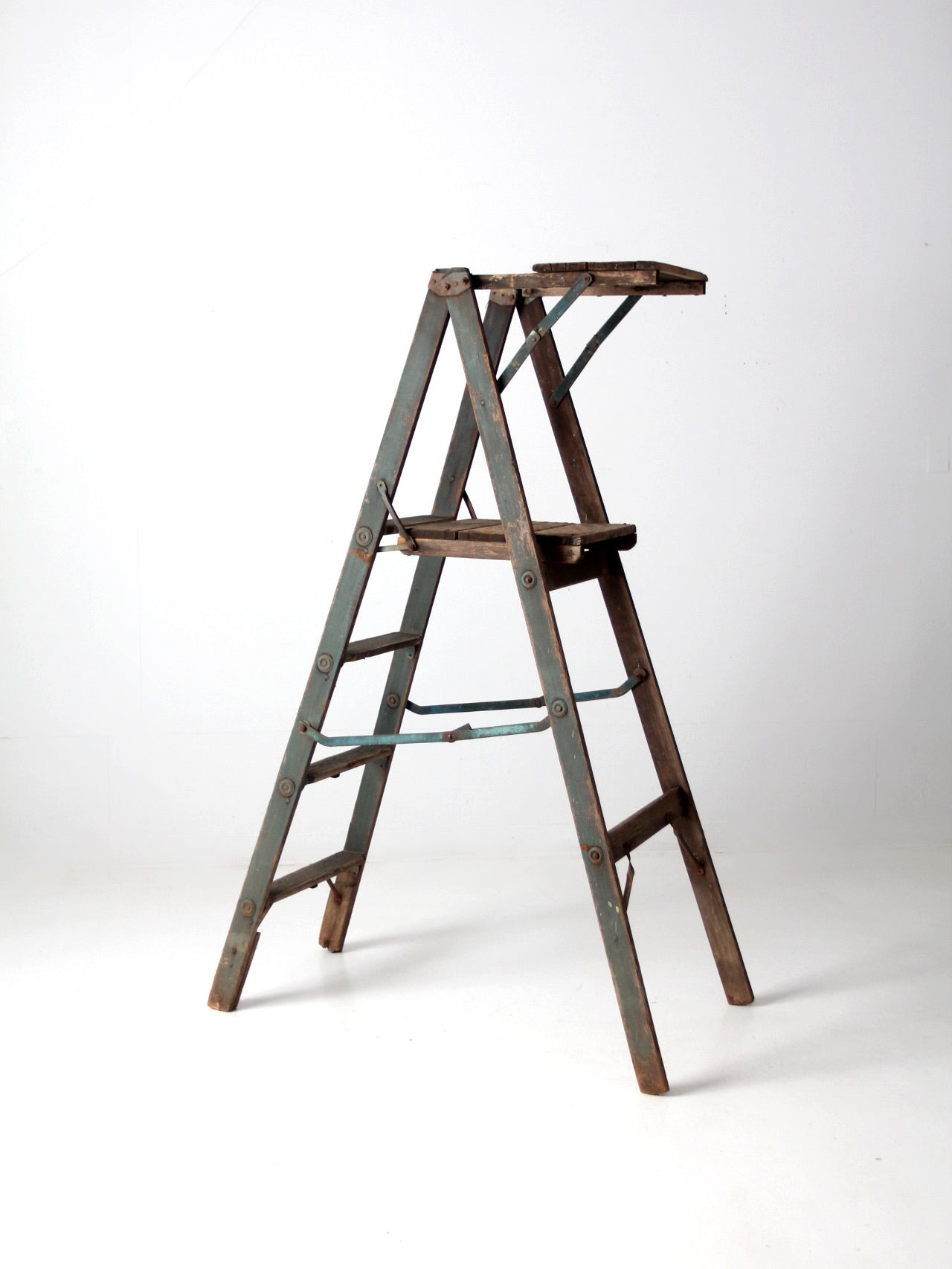 Vintage Wooden Step Ladder, Rustic Country Step Stool - Etsy