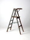 vintage wood platform ladder