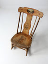 antique painted rocking chair