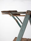 vintage wood platform ladder