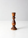 vintage turned wood candlestick