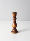 vintage turned wood candlestick