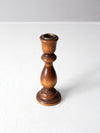 vintage turned wood candlestick