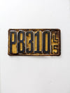 1915 Illinois license plate