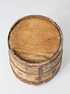 antique painted wooden bucket