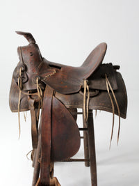 vintage western saddle