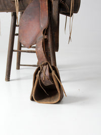 vintage western saddle