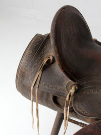 vintage western saddle