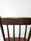 antique plank seat chairs pair