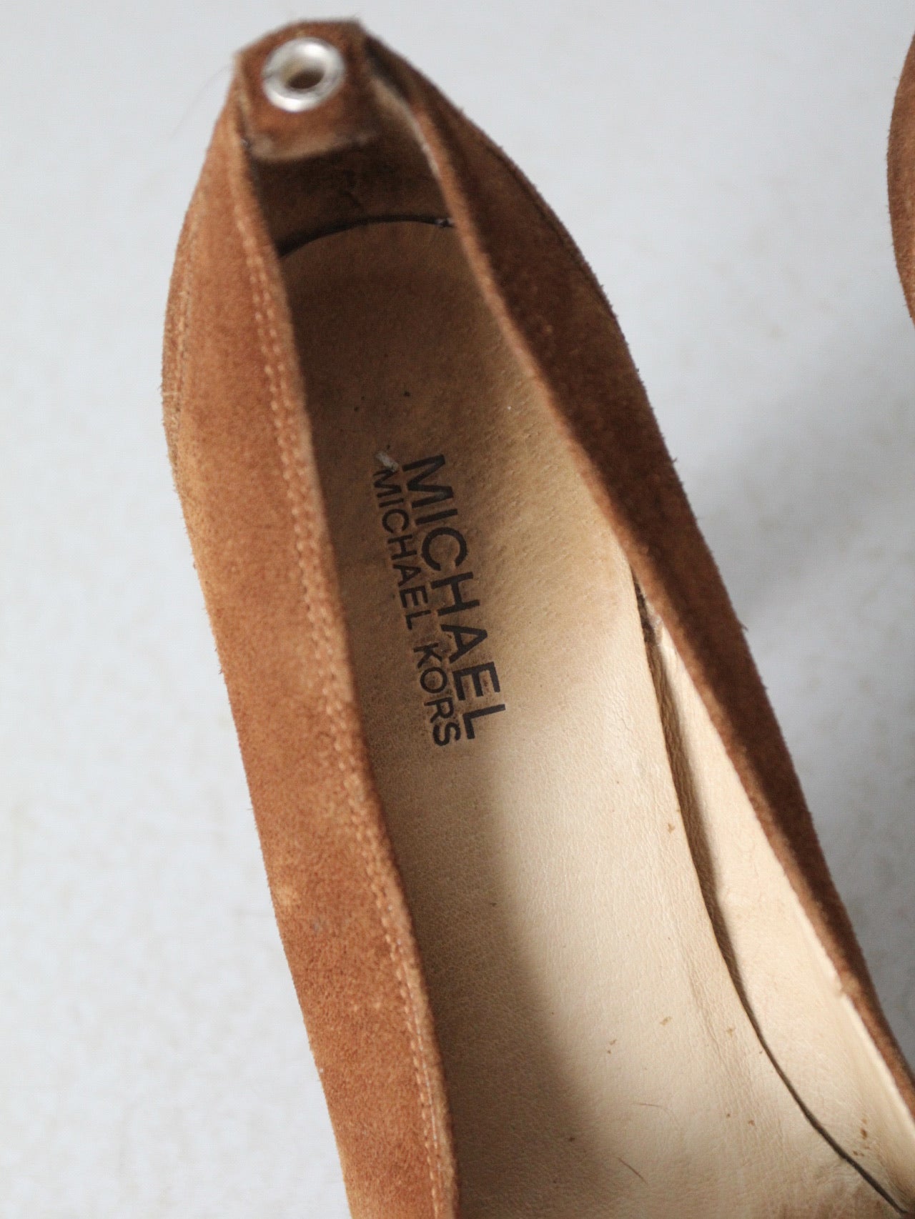 vintage Michael Kors suede fringe high heels size 8 86 Vintage